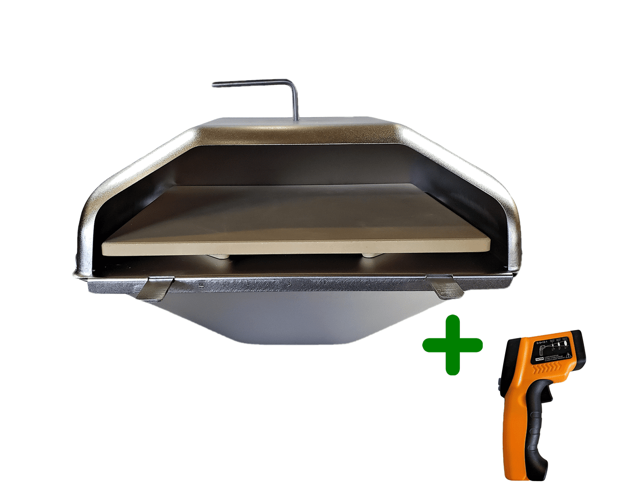 Green Mountain Grill Pizza Oven and Infrared Thermometer Combo Fits Daniel Boone/Ledge and Jim Bowie/Peak