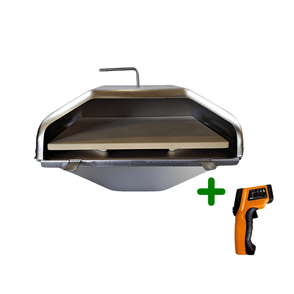 Green Mountain Grill Pizza Oven and Infrared Thermometer Combo Fits Daniel Boone/Ledge and Jim Bowie/Peak