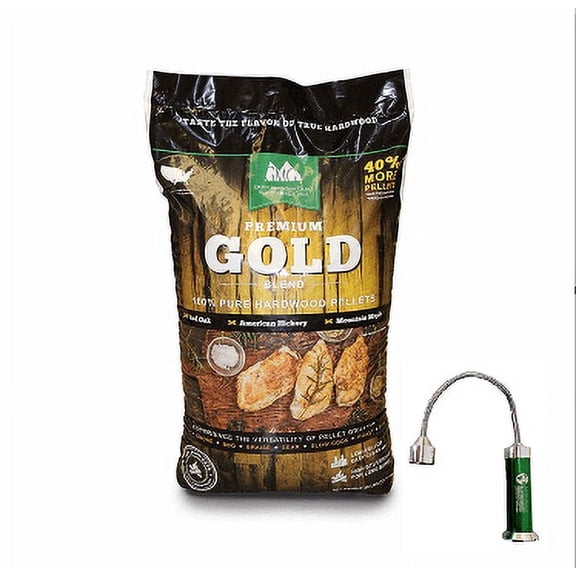 Green Mountain Grills Gold Blend Pellets with Free Grill Light
