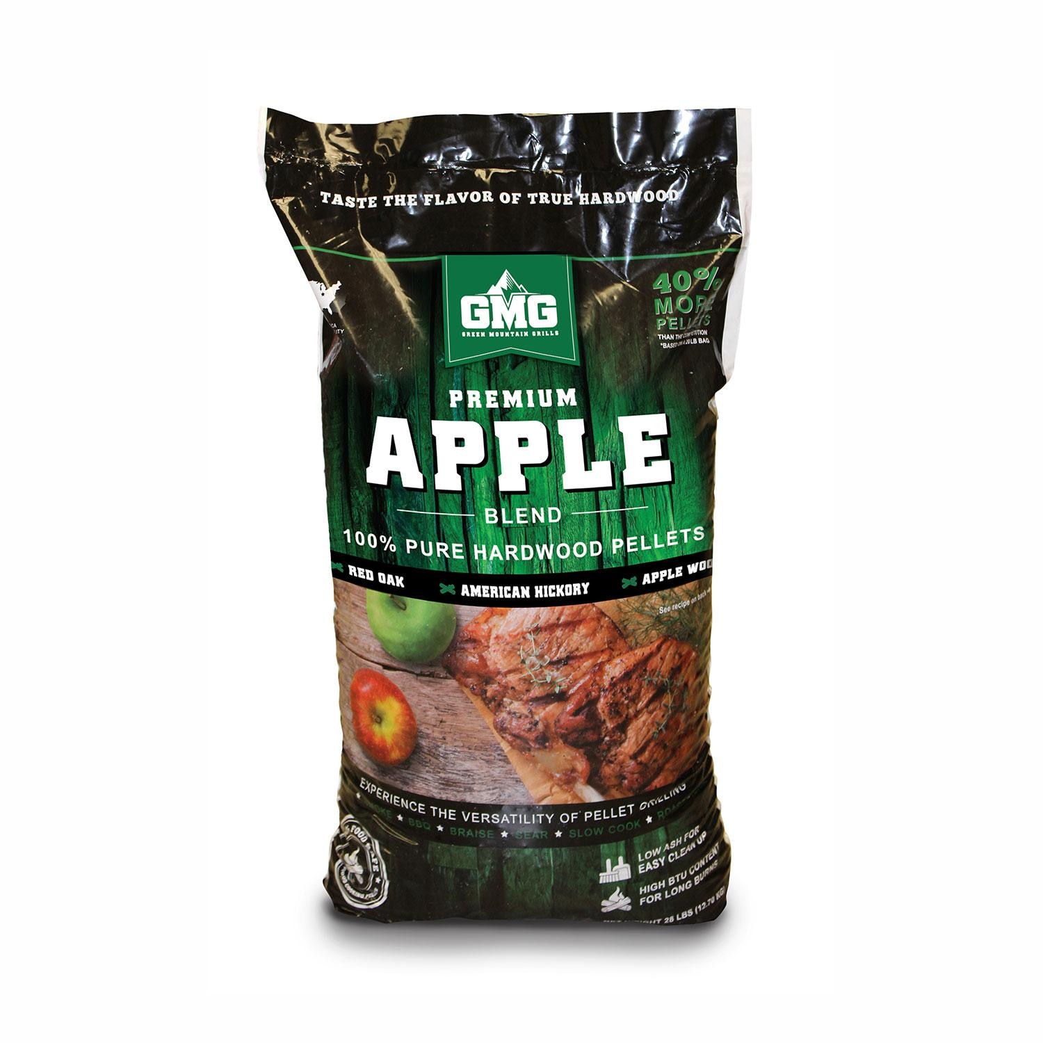 Green Mountain Grills Premium Apple Pure Hardwood Grilling Cooking Pellets - image 1 of 3