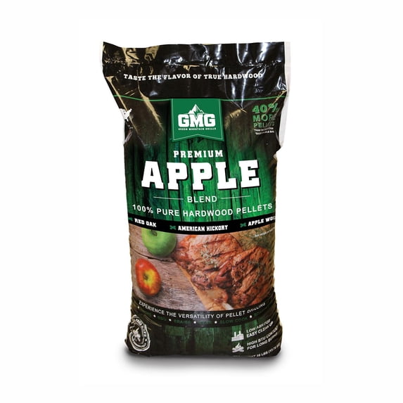 Green Mountain Grills Premium Apple Pure Hardwood Grilling Cooking Pellets