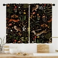 thumbnail image 1 of Green Mountain Kitchen Curtains, Nature Landscape Forest Trees Sage Green Kitchen Decorations Window Curtain Drapes, Soft Fabric Window Treatment Sets 2 Panels, 28''''W x 36''''L, 1 of 6