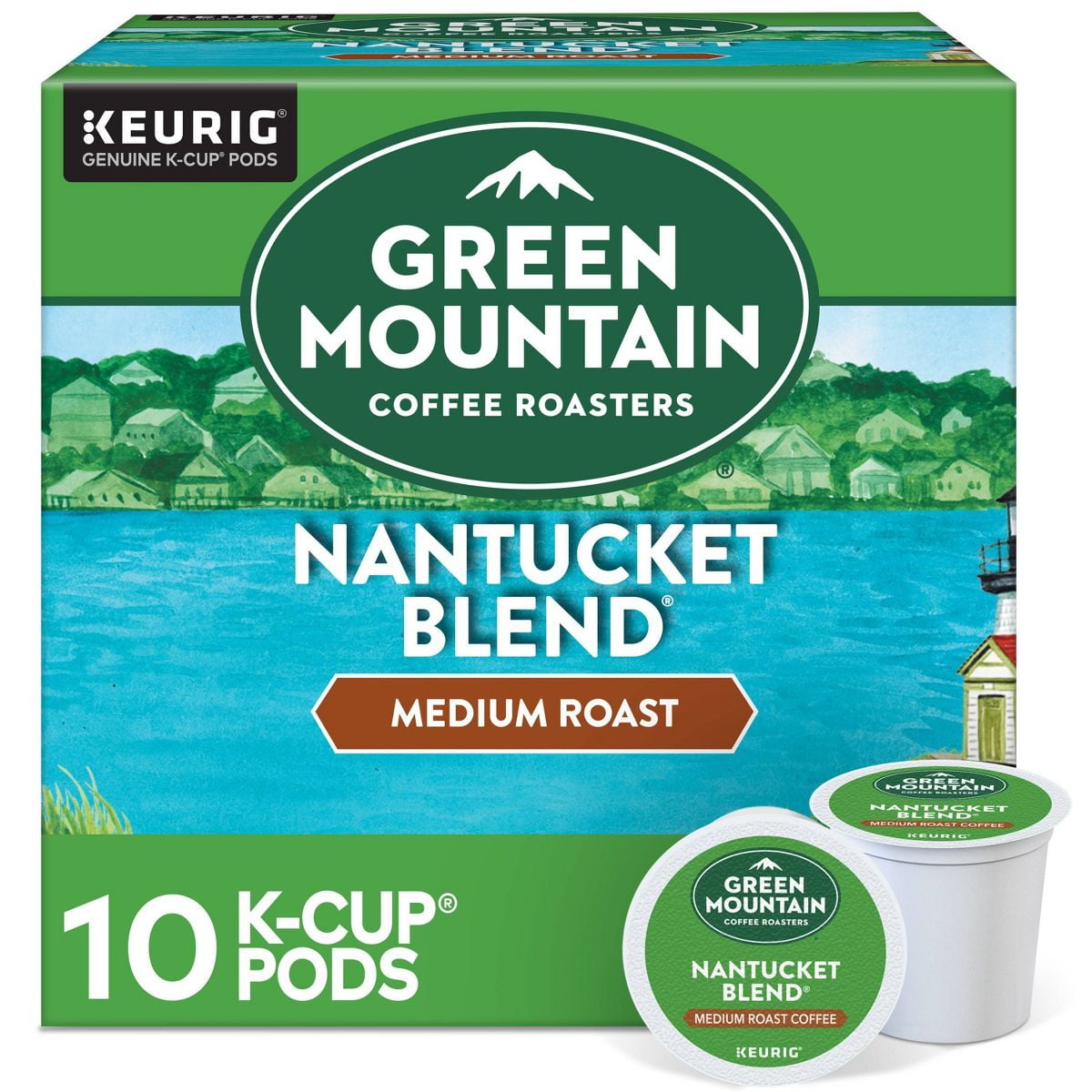 Green Mountain Nantucket Blend Keurig K-Cup Medium Roast Coffee Pods - 10ct - Pack of 2