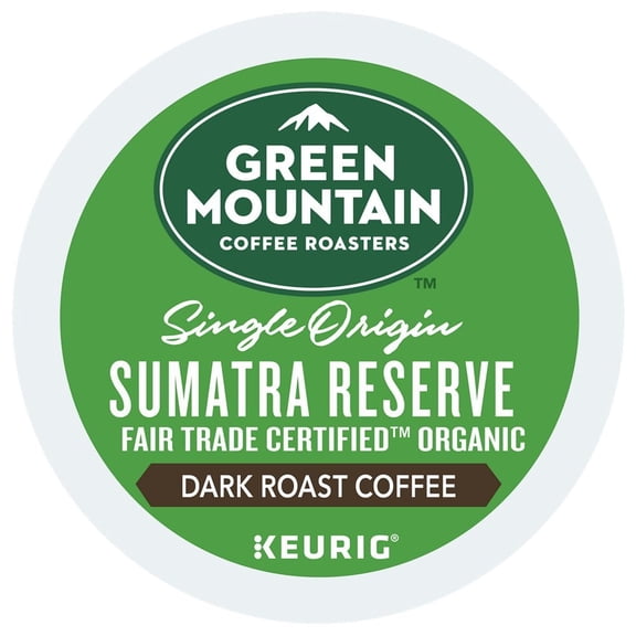 Green Mountain Sumatran Reserve K-Cup 24 Count.