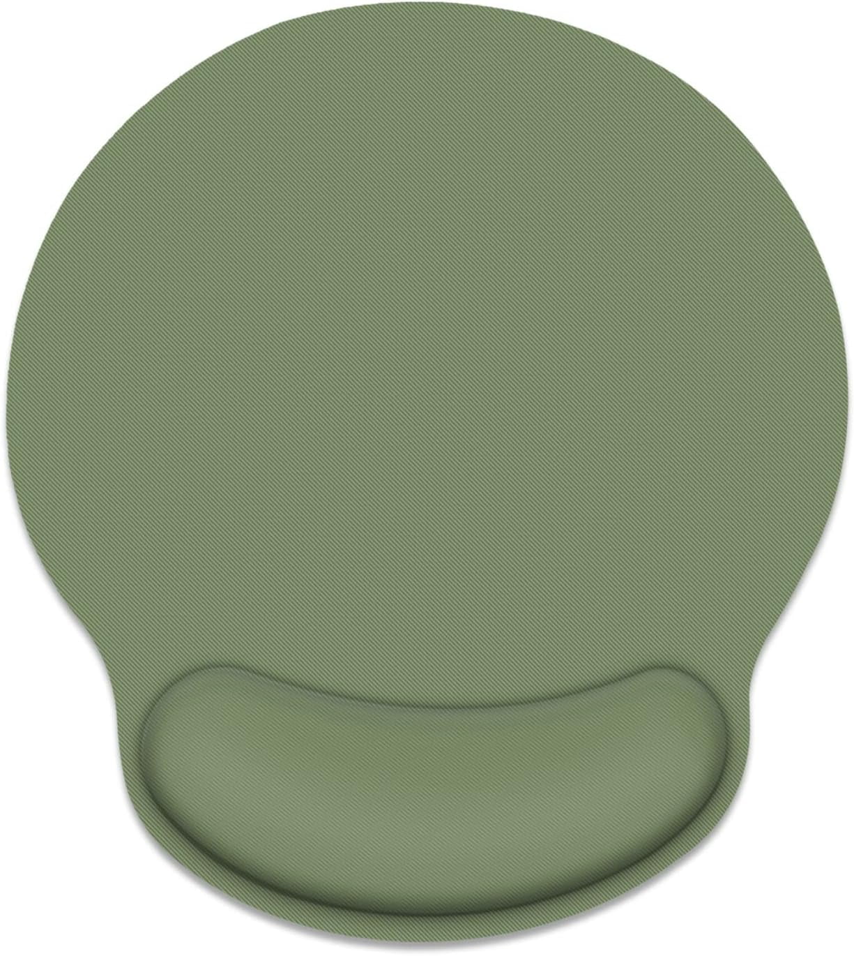 Green Mouse Pad Ergonomic Mouse Pad with Wrist Support NonSlip Rubber