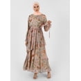 thumbnail image 1 of Green - Multi - Crew neck - Fully Lined - Modest Dress - Refka, 1 of 5