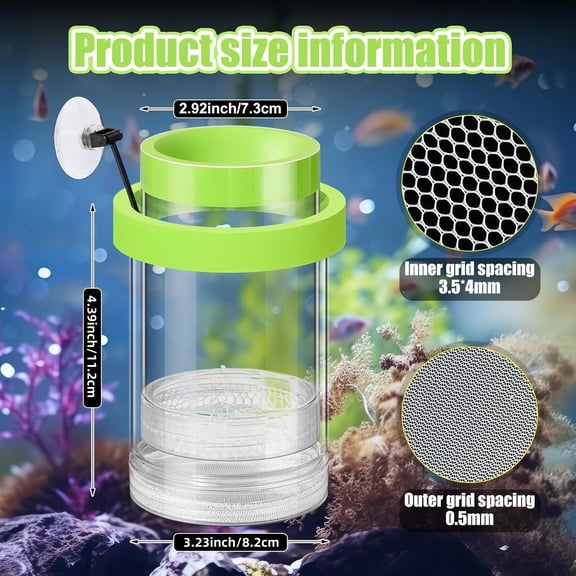 Green Multi-Function Fish Breeding Box Floating Isolation Tank for Shrimp