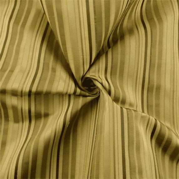 Green/Multi Shantung Stripe Home Decorating Fabric, Fabric By the Yard