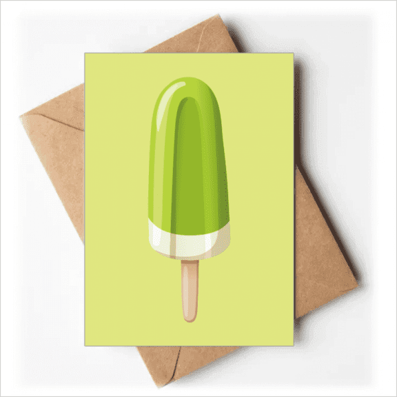 Green Mung Bean Popsicle Sweet Ice Greeting Cards You are Invited Invitations