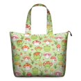 thumbnail image 1 of Green Mushroom Frog Green Pattern Travel Tote Bags for Women Carry On,Large Weekender Bags for Women Travel,Multi Functional Duffle Bag for Work,Shopping,Sports, 1 of 5