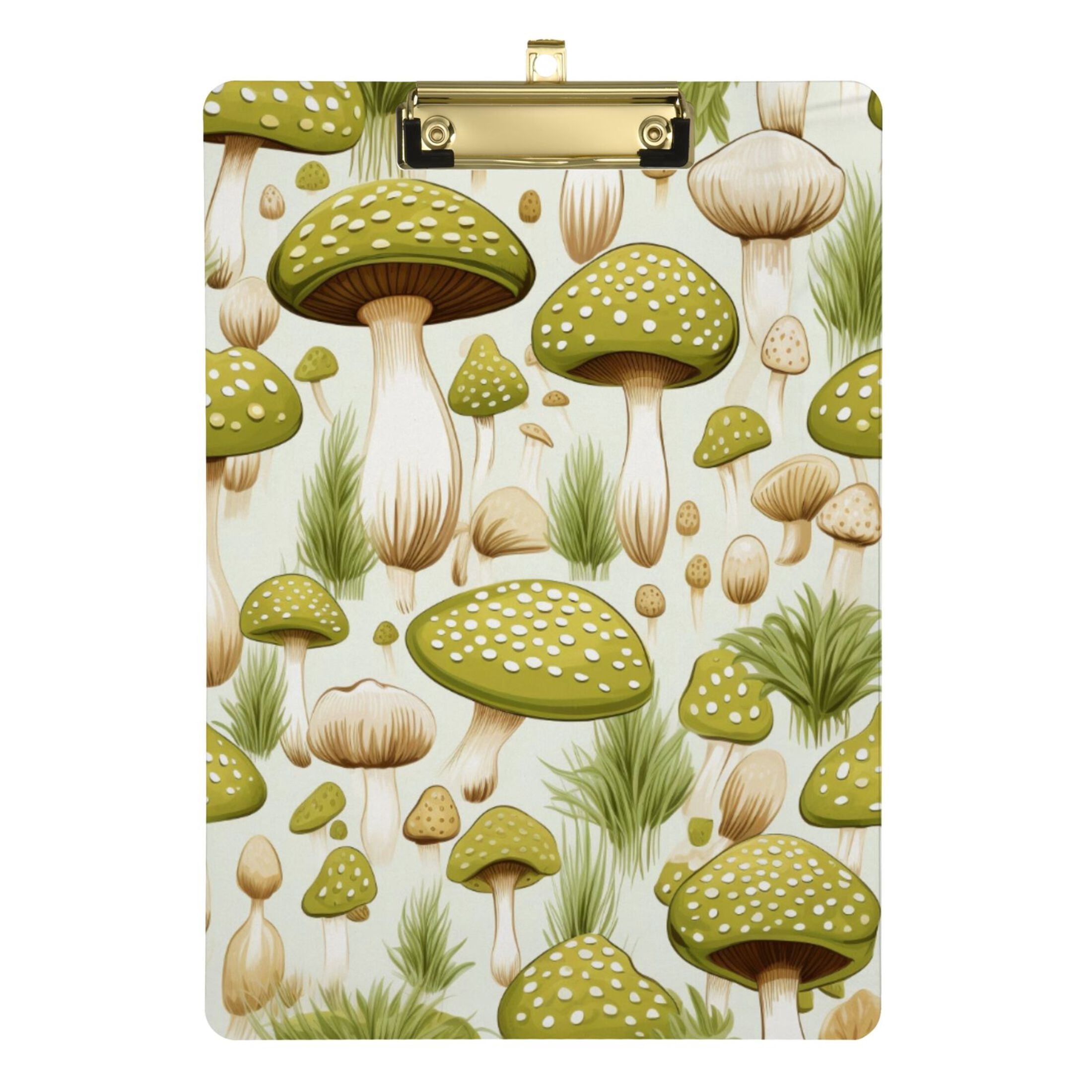 Robust Birds Retro Mushrooms Acrylic Clipboard – A4 Size With Low Profile Clip, Cute Office & School Supplies - View #5