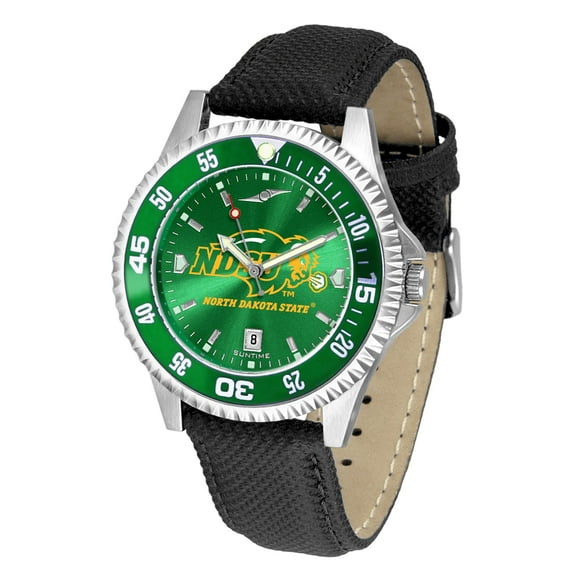 Green NDSU Bison Competitor AnoChrome Color Bezel Watch