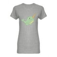 thumbnail image 1 of Green Narwhal Design Shaped T-Shirt Women -Image by Shutterstock, Female x-Large, 1 of 2