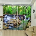 thumbnail image 1 of Green Natural Scenery Realistic 3D Print Thin Window Curtain for Living Room Scenic Shading Curtains for Bedroom with Hook Decor, 1 of 5