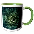 thumbnail image 1 of 3drose, Green Neuron of Nerve Impulse, 11oz Two-tone Green Mug, 1 of 6