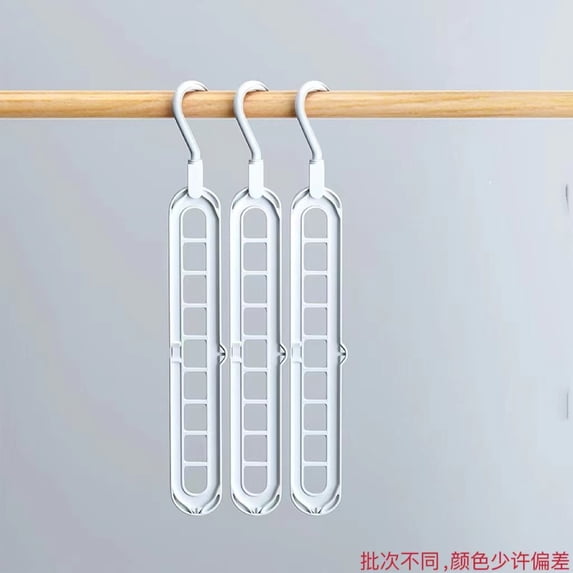 Green Nine-Hole Hanger, Multifunctional Folding Clothes Rack for Travel and Household Drying Organization, Magic Storage Gadget, Professional Grade Household Maintenance Management Utility, 1pc