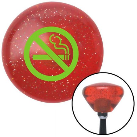 Green No Smoking Orange Retro Metal Flake Shift Knob with M16 x 1.5 Insert Shifter Brody