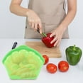 thumbnail image 1 of Green Non-Toxic Silicone Bags - Dishwasher Safe Reusable Storage Solution for Leftovers & Lunch, 1 of 4