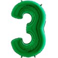 thumbnail image 1 of Green Number 3 Balloon 40", 1 of 2