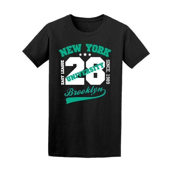 Green Nyc 28 University T-Shirt Men -Image by Shutterstock, Male XX-Large