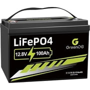 GreenOE 12V 100Ah LiFePO4 Battery Group 31 with Built-in 100A BMS, 15000 Deep Cycles Rechargeable Lithium Battery Prefect for Solar System, Rvs, Marine, Vans, Trailer,Trolling Motor, Backup, 1 Pack