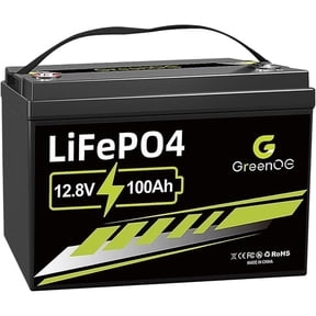 GreenOE 12V 100Ah LiFePO4 Battery Group 31 with Built-in 100A BMS, 15000 Deep Cycles Rechargeable Lithium Battery Prefect for Solar System, Rvs, Marine, Vans, Trailer,Trolling Motor, Backup, 1 Pack