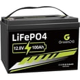 thumbnail image 1 of ‎GreenOE 12V 100Ah LiFePO4 Battery Group 31 with Built-in 100A BMS, 15000 Deep Cycles Rechargeable Lithium Battery Prefect for Solar System, Rvs, Marine, Vans, Trailer,Trolling Motor, Backup, 1 Pack, 1 of 9