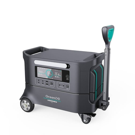 GreenOE Portable Power Station, 2074Wh LFP Battery, Expandable to 6394Wh, 110V 2200W AC Output,Solar Generator for Home Use, Camping Accessories, Emergencies, Power Outages, RVs