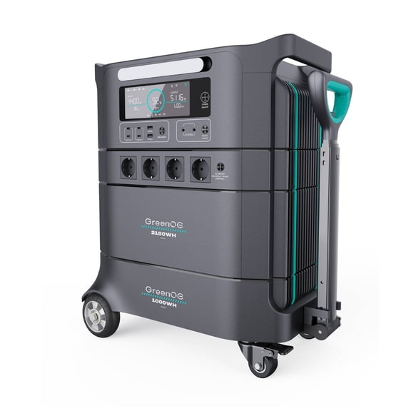 GreenOE Portable Power Station, 4234Wh LFP Battery, Expandable to 6394Wh, 110V 4400W AC Output,Solar Generator for Home Use, Camping Accessories, Emergencies, Power Outages, RVs