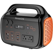 GreenOE Portable Power Station 600W 655Wh 11 Ports Camping Power Bank for Outdoors Home LED Lithium Battery Backup with USB-C Solar generator with 120V Pure Sine Wave AC Outlet