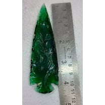 Green Obsidian Spearhead Arrowhead Crystal for Jewelry Making & Healing