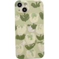 thumbnail image 1 of Green Oil Painting Tulip Flowers Soft Phone Case Compatible with iPhone Case (Green,iPhone 11), 1 of 6