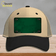 thumbnail image 1 of Green Oil Rubbed Solid Novelty License Plate Hat Mesh Khaki|Black, 1 of 1