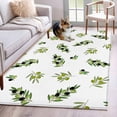 thumbnail image 1 of Green Olive Branches Kitchen Runner Rug 2.7x5 Washable Runners for Hallway Non Slip Spring Pastoral Leaves Botanical Large Area Rug Indoor Floor Carpet for Bathroom Laundry Entryway Bedroom, 1 of 8