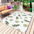 thumbnail image 1 of Green Olive Branches Outdoor Rug 6x9 Ft, Non Slip Washable Area Rug, Spring Pastoral Leaves Botanical Patio Rugs Carpet Runner, Large Floor Mat for Indoor/Outdoor Deck Porch Camping, 1 of 8