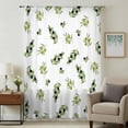 thumbnail image 1 of Green Olive Branches Sheer Curtains 63 Inches Long, Spring Pastoral Leaves Botanical Light Filering Curtains, Breathable Simi Curtain Privacy Drapes for Living Room Bedroom Window Treatment, 1 of 9