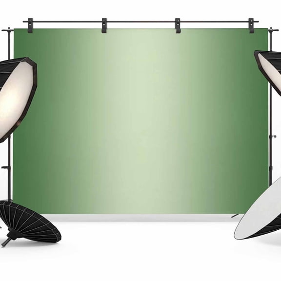 Green Ombre Backdrop for Photography, Fabric Photo Background Backdrop, Modern Gradient Abstract Art Photo Booth Background for Portrait Photoshoot Video Wedding Studio Decoration Banner 7x5ft