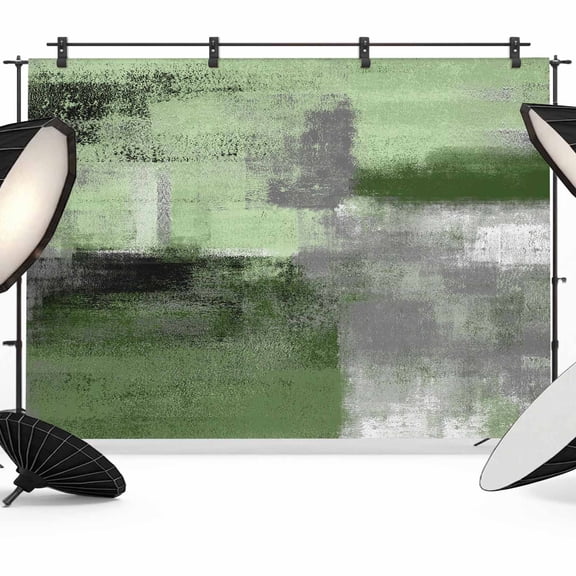 Green Ombre Backdrop for Photoshoot,Photography Photo Studio Background Wall Backdrop,Farmhouse Abstract Mottled Texture Art Back Drop Banner Panel for Portraits Wedding Party Live Streaming 10x8Ft