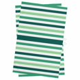 thumbnail image 1 of Green Ombre Grey Striped Kitchen Towels Set of 2, Water Absorbent Dish Towel, Farmhouse Stripe Modern Decorative Hand Towels - Quick Drying Cloth for Cooking Baking, 18x28 Inch, 1 of 8