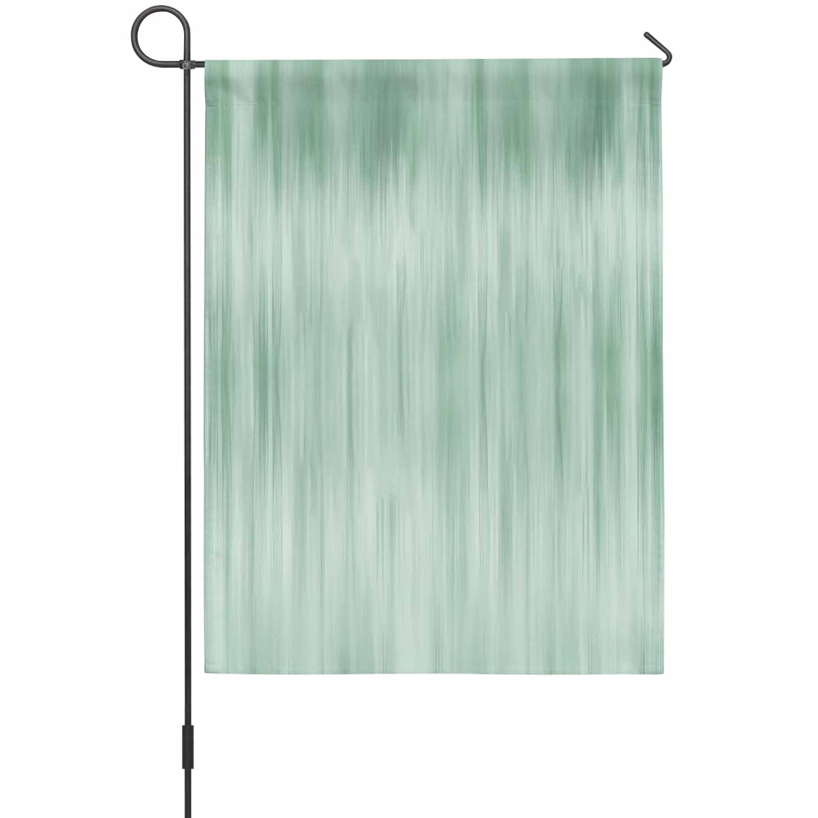 Green Ombre Striped House Flag 28 x 40 Inches, Modern Abstract Art Weather Proof Outdoor Patio Flags Double Sided Small House Decoration for Yard Lawn Outside Home