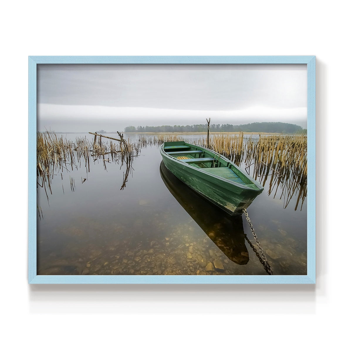 Green One by Mike Calascibetta - Restickable Framed Giclée Print