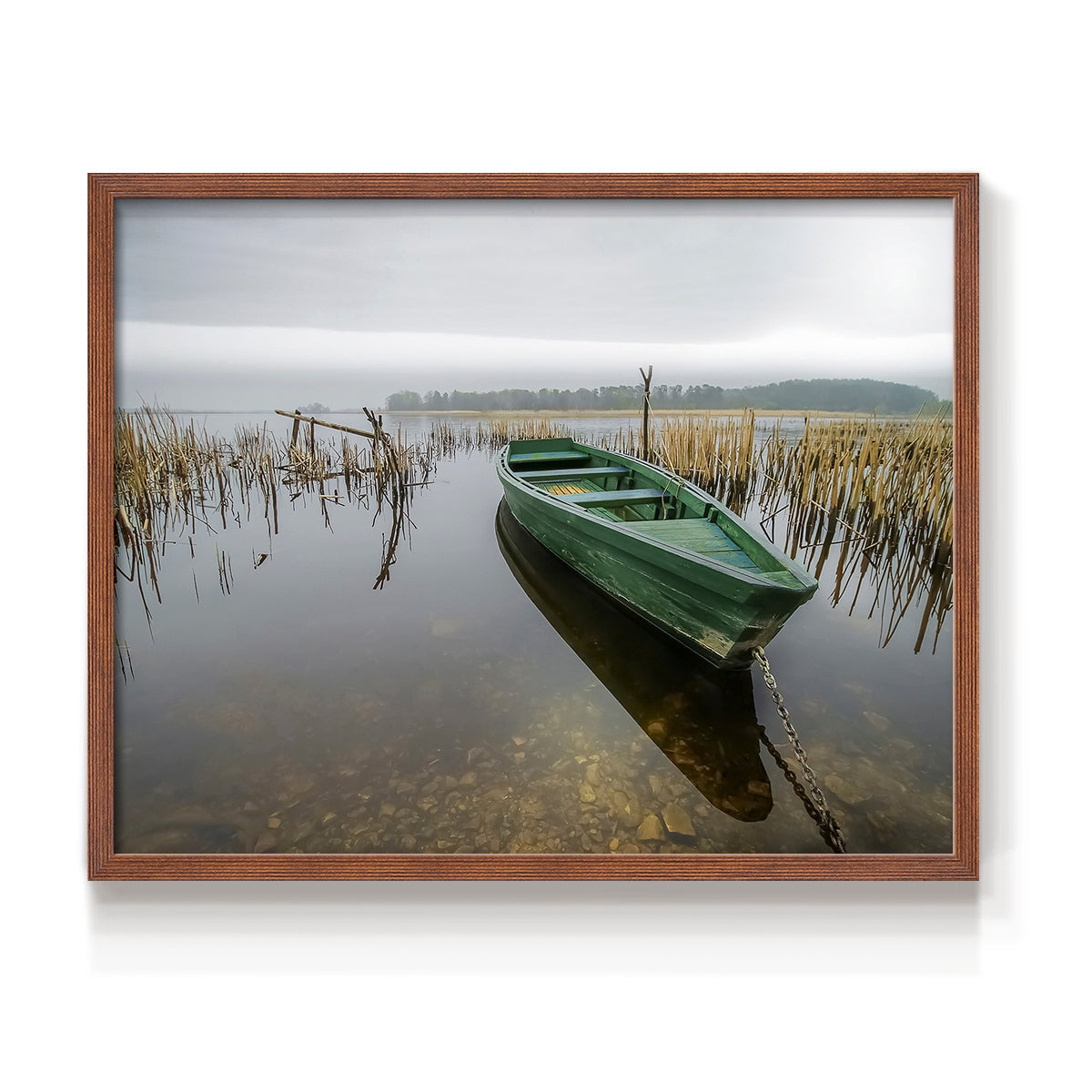 Green One by Mike Calascibetta - Restickable Framed Giclée Print
