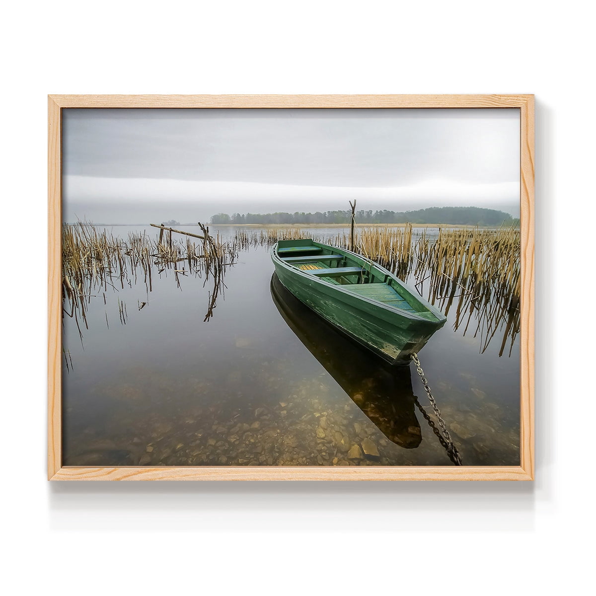 Green One by Mike Calascibetta - Restickable Framed Giclée Print