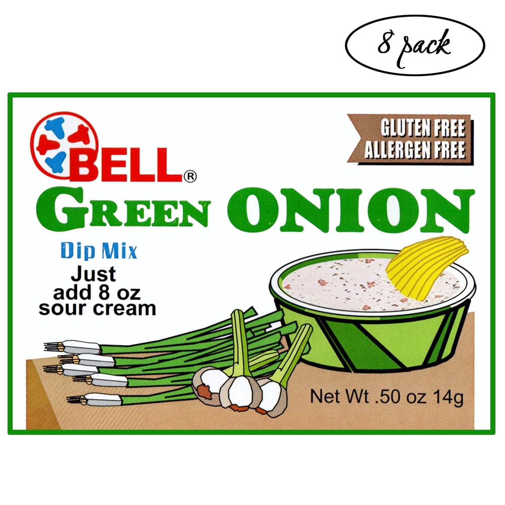 Green Onion Dip Mix, Gluten Free & Allergen Free 0.50 Ounce (8 Pack