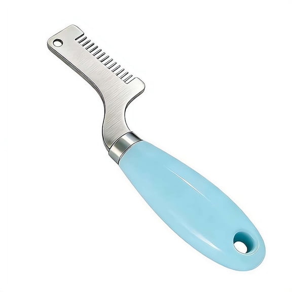 Green Onion Slicer, Stainless Steel Multi-Blades, Kitchen Herb Cutter Shred Silk, Knife Spring Onion Herb Slicer for Spring Onions Green Onions Negi Bunch Scallion - Blue