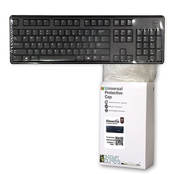 Green Onions Supply Universal Keyboard Cap Cover for Desktop, Clear, 20-Pack
