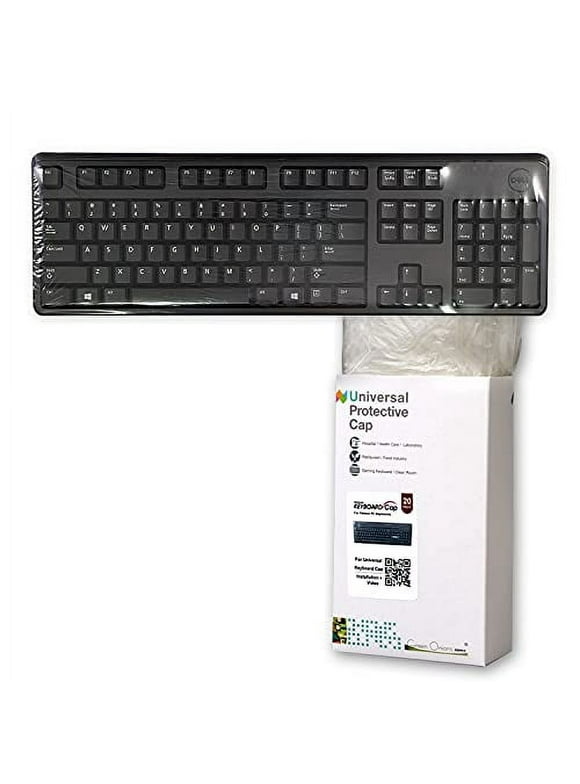 Green Onions Supply Universal Keyboard Cap Cover for Standard Desktop Keyboards [0.025mm thick, 20-pk]