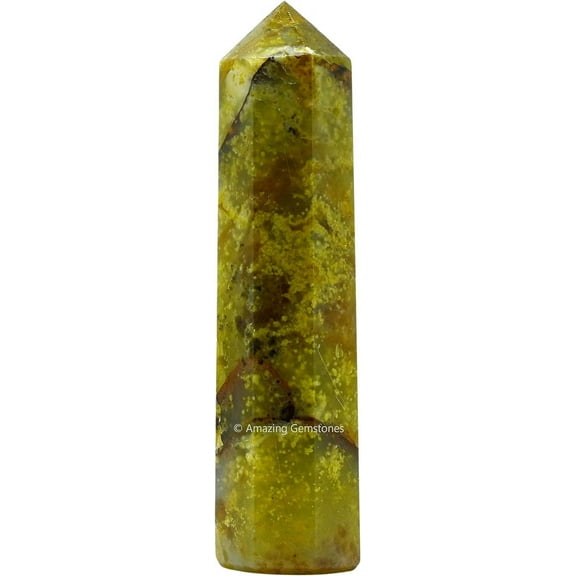 Green Opal Crystal Tower Obelisk Point (2" to 3" INCH)