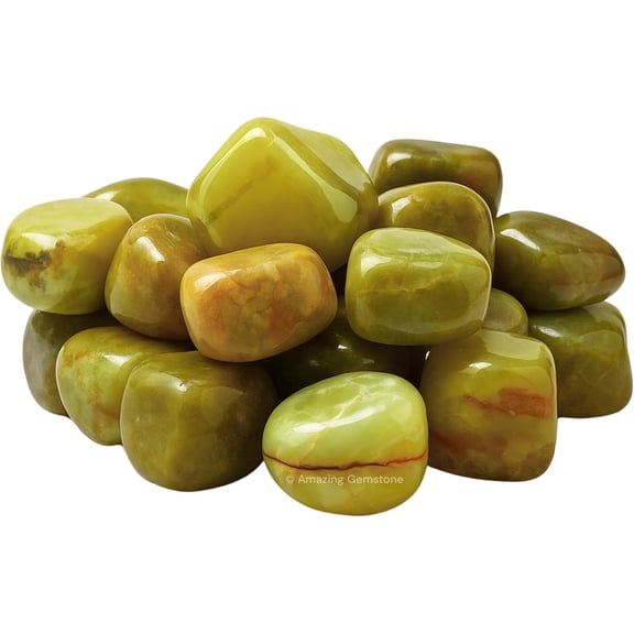 Green Opal Crystals and Healing Stones Tumbled - 1000+ Carats