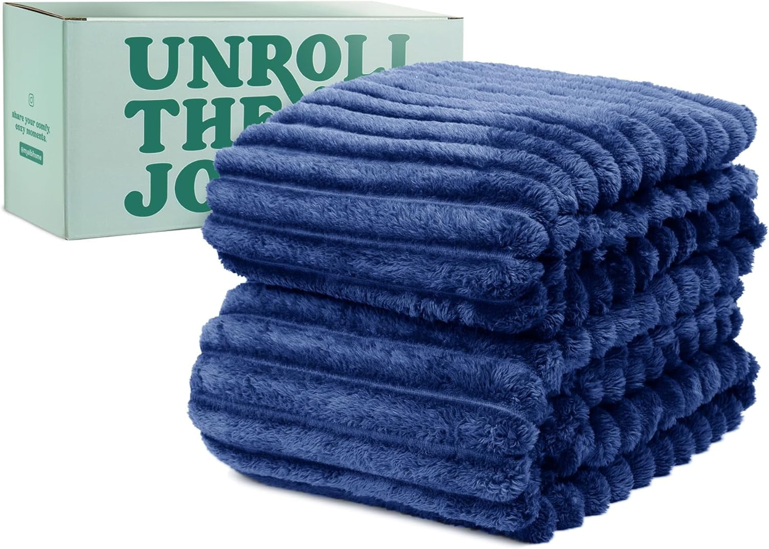 Green Orange 90" x 108" King Size Fleece Blanket in Stylish Gift Box